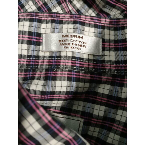 Mens Peter Millar Plaid Button Front Size  Medium - Picture 5 of 5